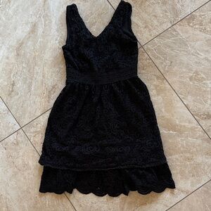Altar'd State Black High Low Lace Dress size XS